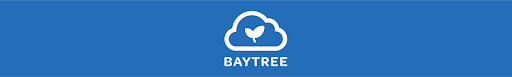 The colours and logo of the Baytree software.